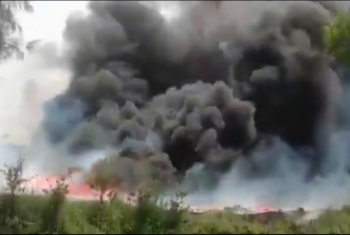 نشوب حريق بمصنع إسفنج وإصابة 8 مواطنين في كفر صقر