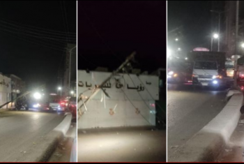  يهدد سلامة المواطنين.. سقوط عمود كهربائي بميدان المحطة في أبوكبير