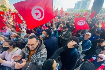  احتجاجات في تونس ضد قرار حلّ مجلس القضاء